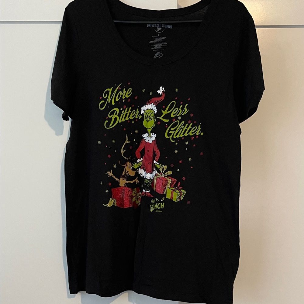 Dr. Seuss Universal Studios Black Cotton Blend Tee